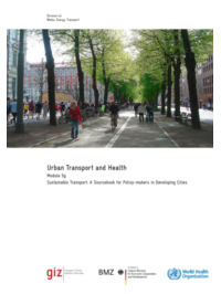 Transporte urbano y salud. Módulo 5g. Transporte sostenible: un libro de consulta para los responsables políticos de las ciudades en desarrollo