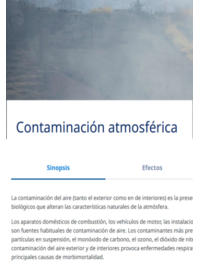 La contaminación del aire