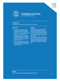 Ciudades inclusivas